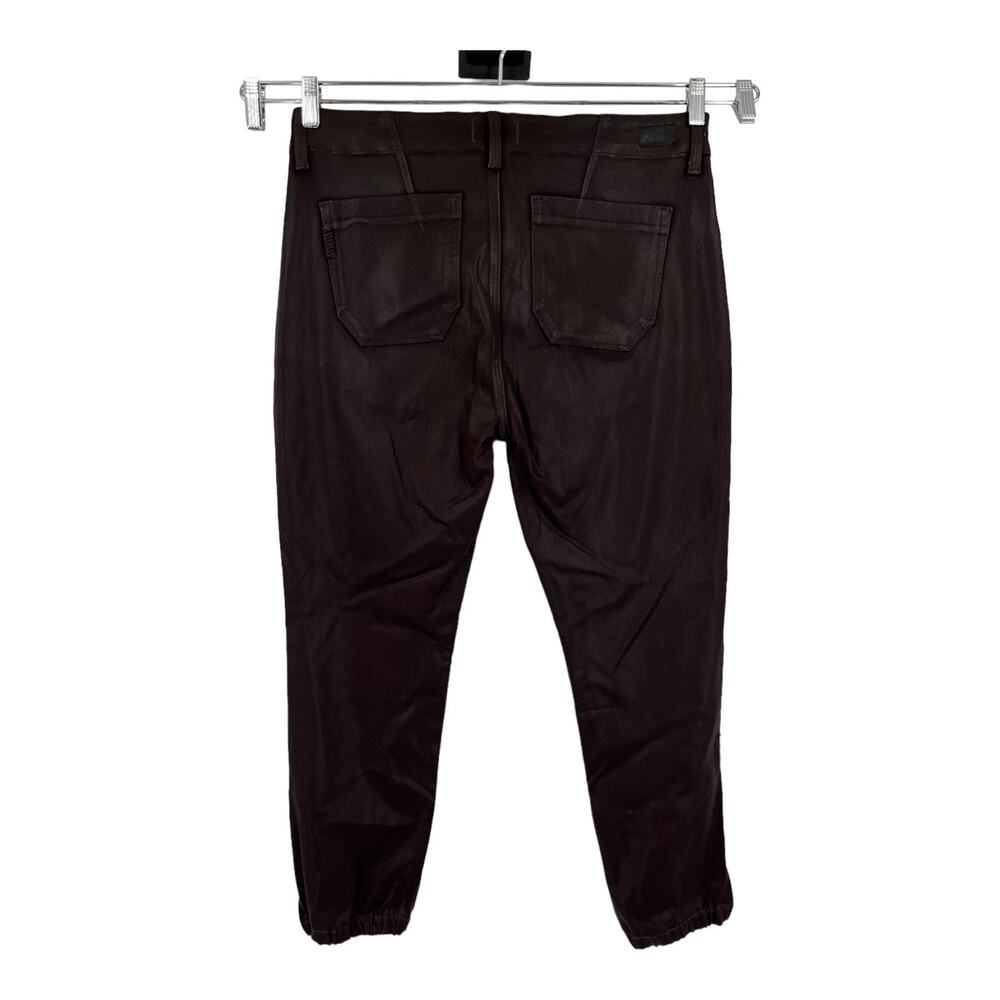 Paige Pants Mayslie coated jogger brown size 32 - Picture 4 of 7